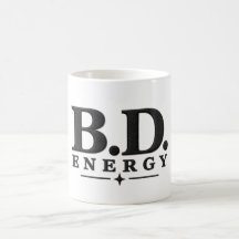 B.D. Energy Mug Funny Viral Men's Cool Coffee Cup