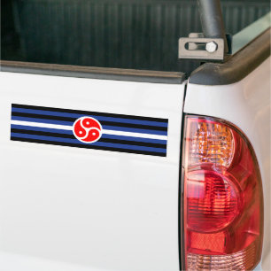 B/D/S/M Pride House Flag Bumper Sticker