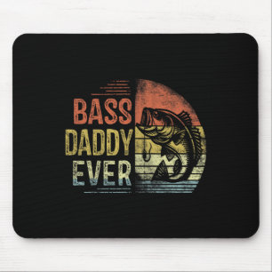 B Daddy Ever Fishing Gifts Daddy Birthday Vintage Mouse Pad