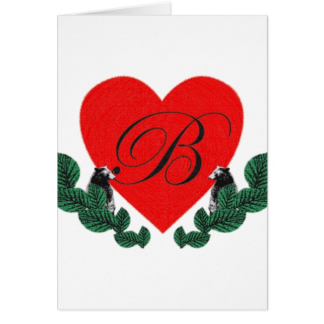 B dans un coeur (Devant)