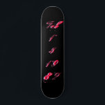"B-Day" Feb. 14 1982 - Skateboard - Customizable<br><div class="desc">"B-Day" Skateboard is a cool and unique board that you can personalize with your own birthday date! Zazzle skateboards come in 8 different styles on locally sourced North American Maple, and are designed with professional quality standards that will stand up to the toughest skating! Get free grip tape with your...</div>