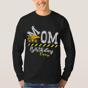 B-Day Party Mom Birthday Crew Construction Birthda T-Shirt
