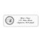 B Dot Circle Mongram Address Label (Black / Grey)
