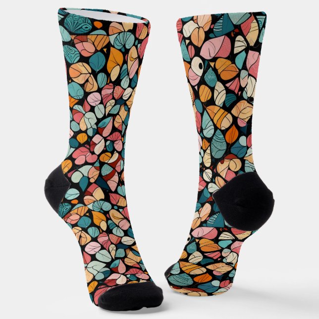 B&E Socks Bold and Elaborate Design 002009 (Angled)