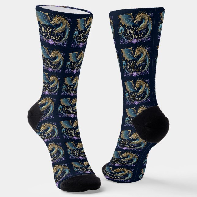 B&E Socks Bold and Elaborate Design 002100 (Angled)