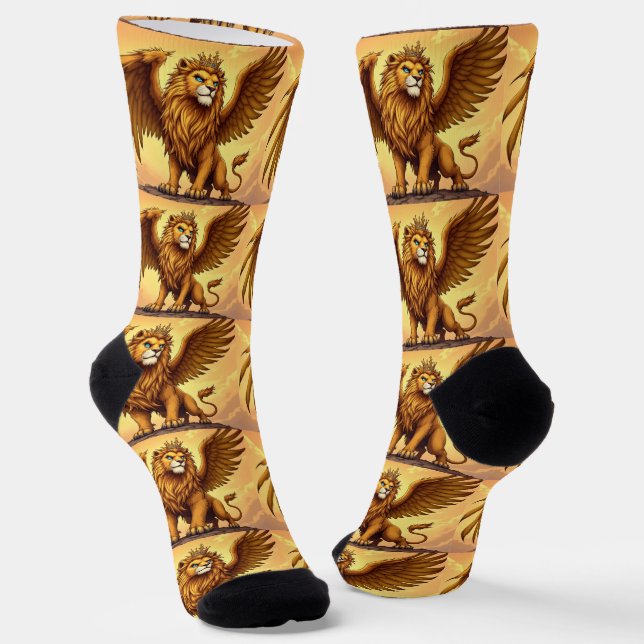 B&E Socks Bold and Elaborate Design 002179 (Angled)