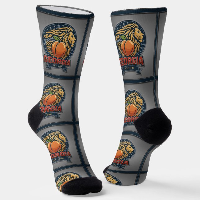 B&E Socks Bold and Elaborate Design 002228 (Angled)