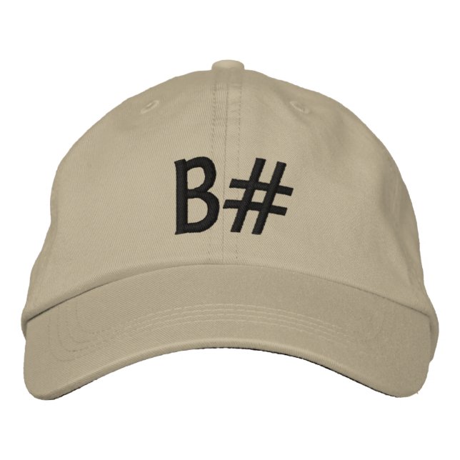 B# EMBROIDERED HAT (Front)