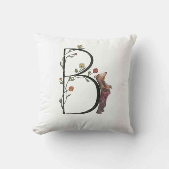 B est pour le coussin d'ours et de bégonias ! (Recto)