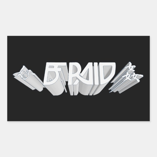 B.F. Raid set de 4 autocollants (Devant)