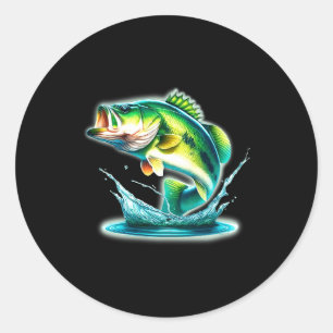 B Fish Jumng Comfort Colors Adult Heavyweight  Classic Round Sticker