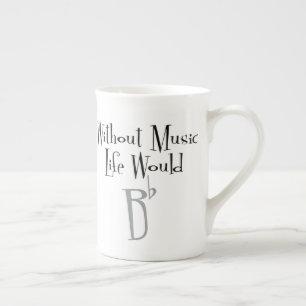 B Flat Bone China Mug