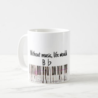 "B Flat" Music Pun Mug