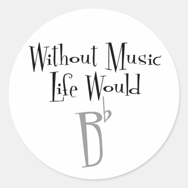 B Flat Sticker (Front)