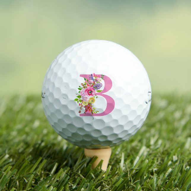 B Floral Golf Balls (Insitu Tee)