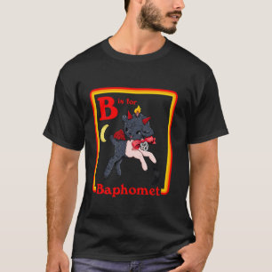 B for Baphomet Satanic Cute Devil Retro Vintage Sa T-Shirt