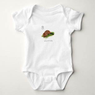 B for Beaver Baby Bodysuit