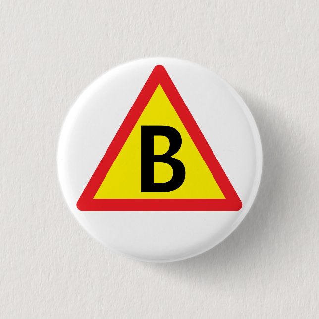 B for boot 1 inch round button (Front)