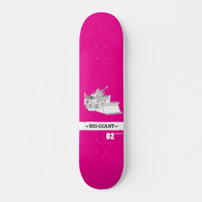 B-G_Deck_Magenta2 Skateboard (Front)