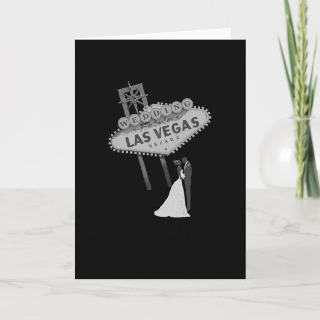 B&G Wedding in Fabulous Las Vegas Card Retro (Front)
