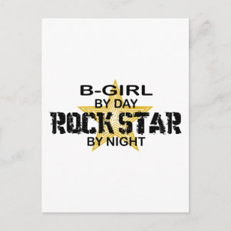 B-Girl Rock Star by Night Postcard