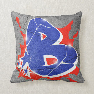 B - Graffiti pillow