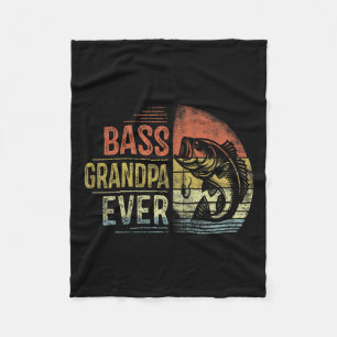 B Grandpa Ever Fishing Gifts Grandpa Birthday Vint Fleece Blanket