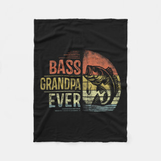 B Grandpa Ever Fishing Gifts Grandpa Birthday Vint Fleece Blanket
