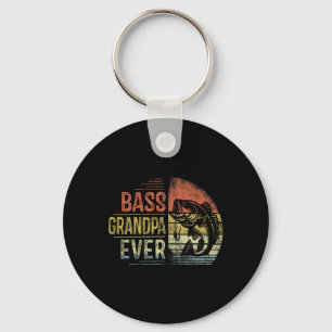 B Grandpa Ever Fishing Gifts Grandpa Birthday Vint Keychain