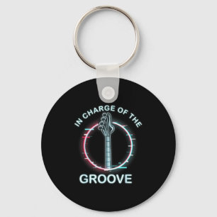 B Guitar Music Cool B-player Keychain