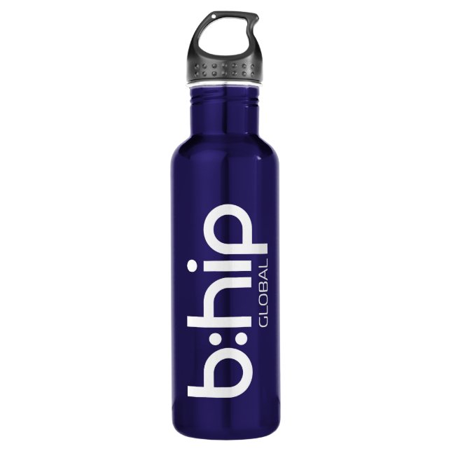 b:hip - blue 710 ml water bottle (Front)