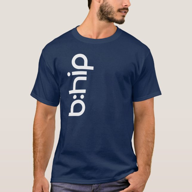 b:hip vertical shirt - navy (Front)