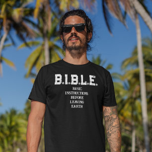 B.I.B.L.E. : T-Shirt pour hommes Instructions de b
