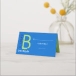 B INITIAL COLLECTION Bar Mitzvah Seating Escort Place Card<br><div class="desc">WELCOME! All my designs are ONE-OF-A-KIND original pieces of artwork designed by me! You can only find them here! I can change the colour of almost any design to fit your needs. I can even add you child's hebrew name to the invite, just ask me how. Feel free to email...</div>