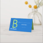 B INITIAL COLLECTION Bar Mitzvah Seating Escort Place Card<br><div class="desc">WELCOME! All my designs are ONE-OF-A-KIND original pieces of artwork designed by me! You can only find them here! I can change the colour of almost any design to fit your needs. I can even add you child's hebrew name to the invite, just ask me how. Feel free to email...</div>