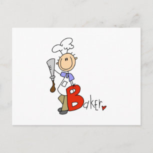B is for Baker Postcard