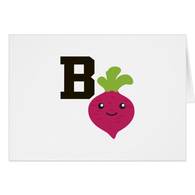 B is for Beet (Front Horizontal)