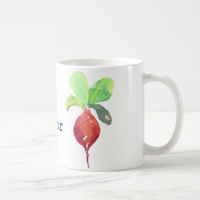 B is for Beet Coffee Mug (Right)