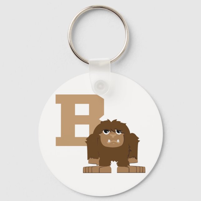 B is for Bigfoot Keychain (Front)