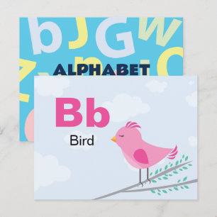 B is for Bird - Alphabet Flash Card