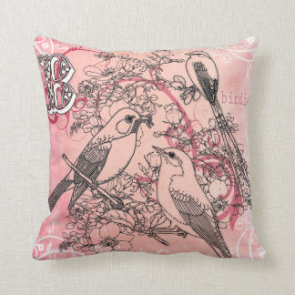 "B" is for Bird Throw Pillow