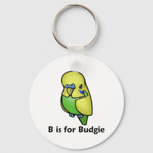 B is for Budgie Keychain