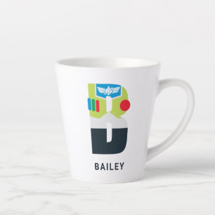 B is for Buzz   Add Your Name Latte Mug