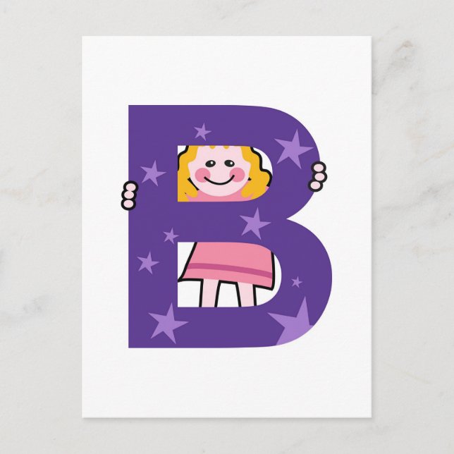 B is for.... postcard (Front)