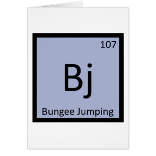 B J - Bungee Jumping Sports Chemistry Symbol