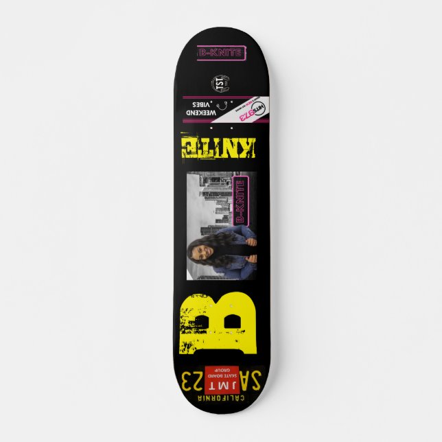 B KNITE SKATEBOARD / JMT USA Skateboard, pont 7¾" (Devant)