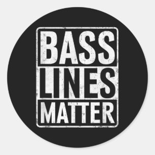 B Lines B Guitar Player Bist Edm Classic Round Sticker