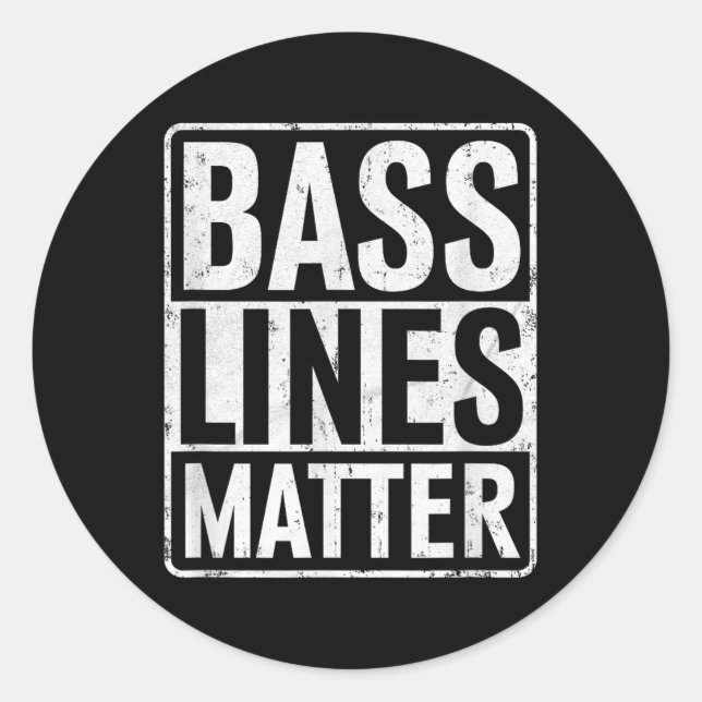 B Lines B Guitar Player Bist Edm  Classic Round Sticker (Front)