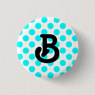 B Monogram Button