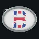 B Monogram overlaid on Union Jack Flag bbcnt Belt Buckle<br><div class="desc">B Monogram overlaid on Union Jack Flag Belt Buckle

Design © Trinkets and Things 2017 - AHP Design. All Rights Reserved.

030417</div>